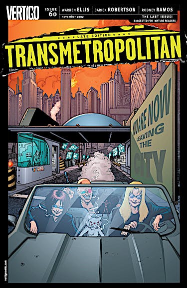 Transmetropolitan #60 preview images