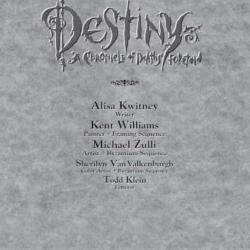 Destiny: A Chronicle of Deaths Foretold series preview1