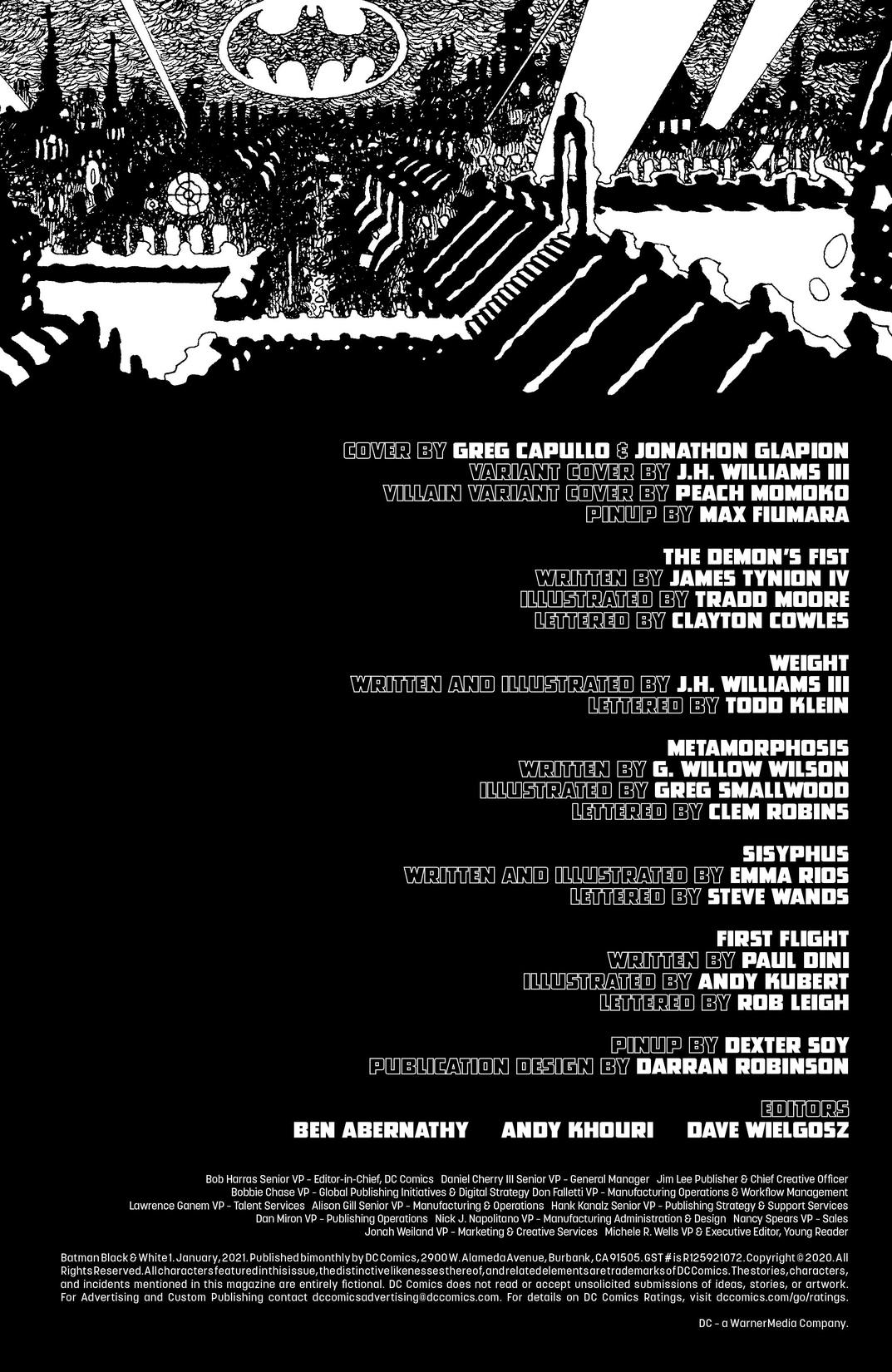 Batman Black & White (2020-) series preview2