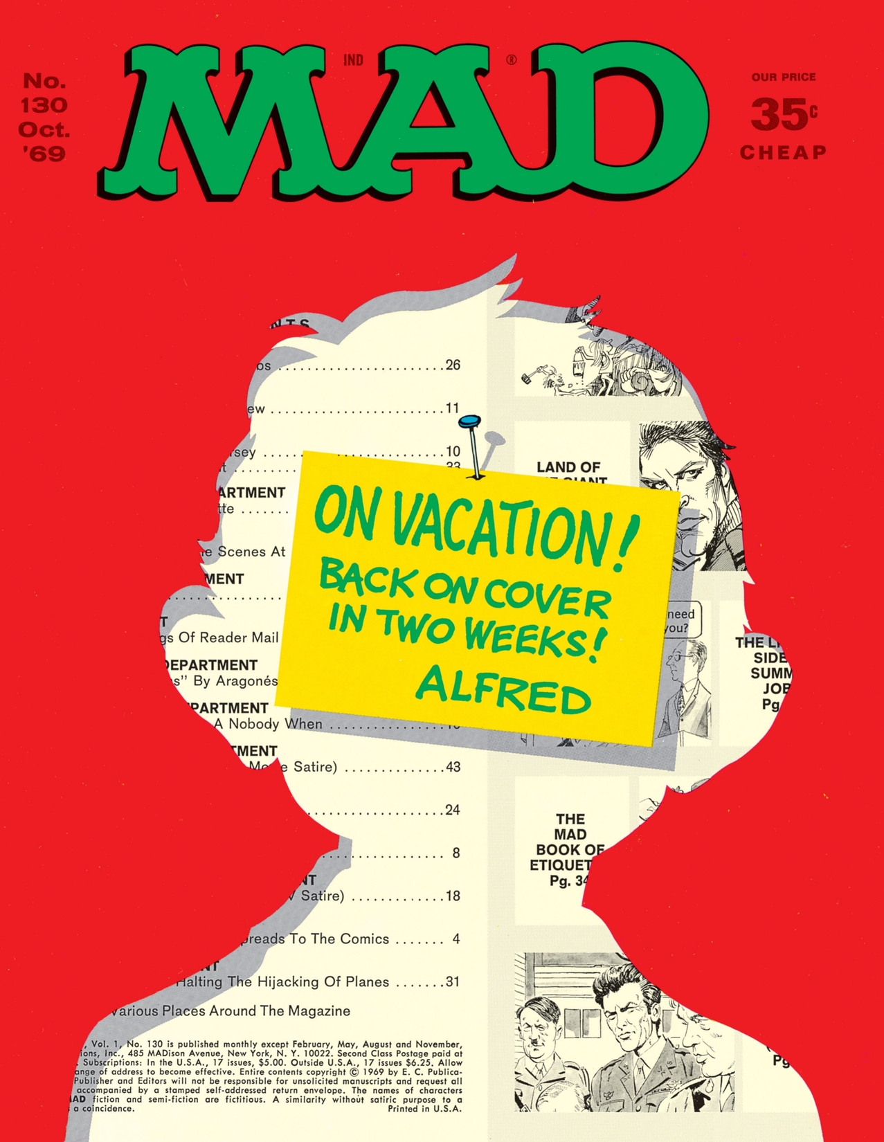 Mad Magazine #130 preview images