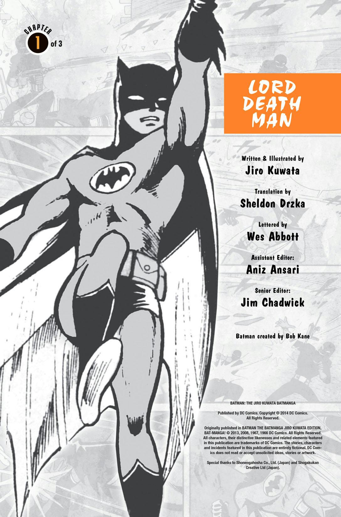 Batman: The Jiro Kuwata Batmanga series preview1
