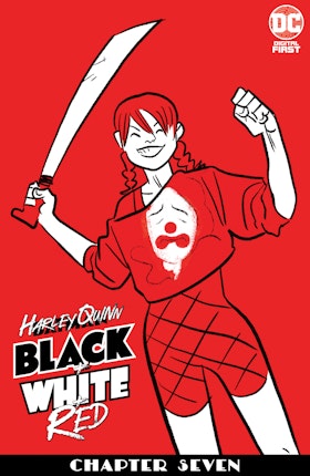 Harley Quinn Black + White + Red #7