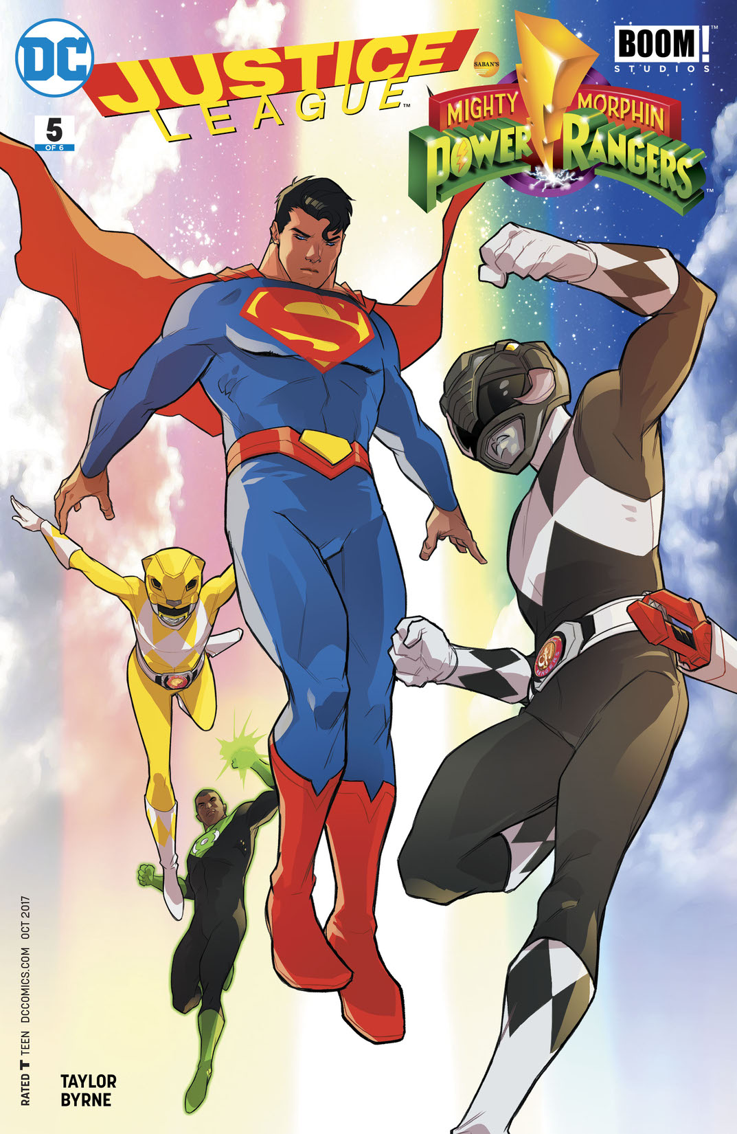 Justice League/Power Rangers #5 preview images