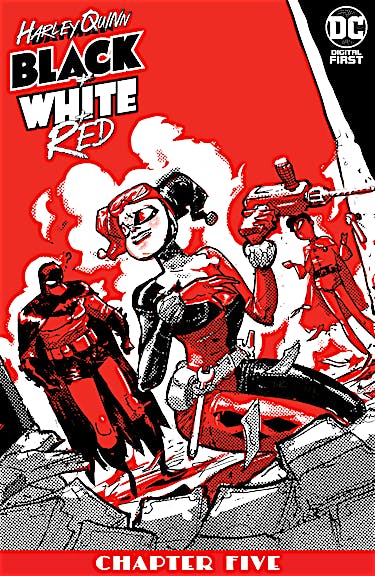 Harley Quinn Black + White + Red #5 preview images