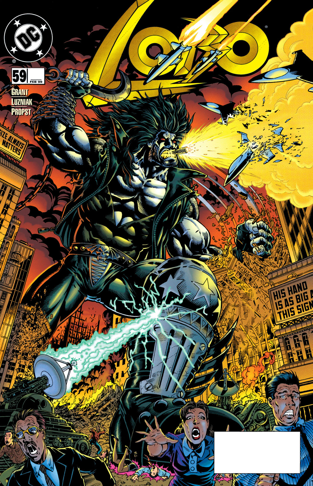 Trash comics. Lobo (1993) #62.