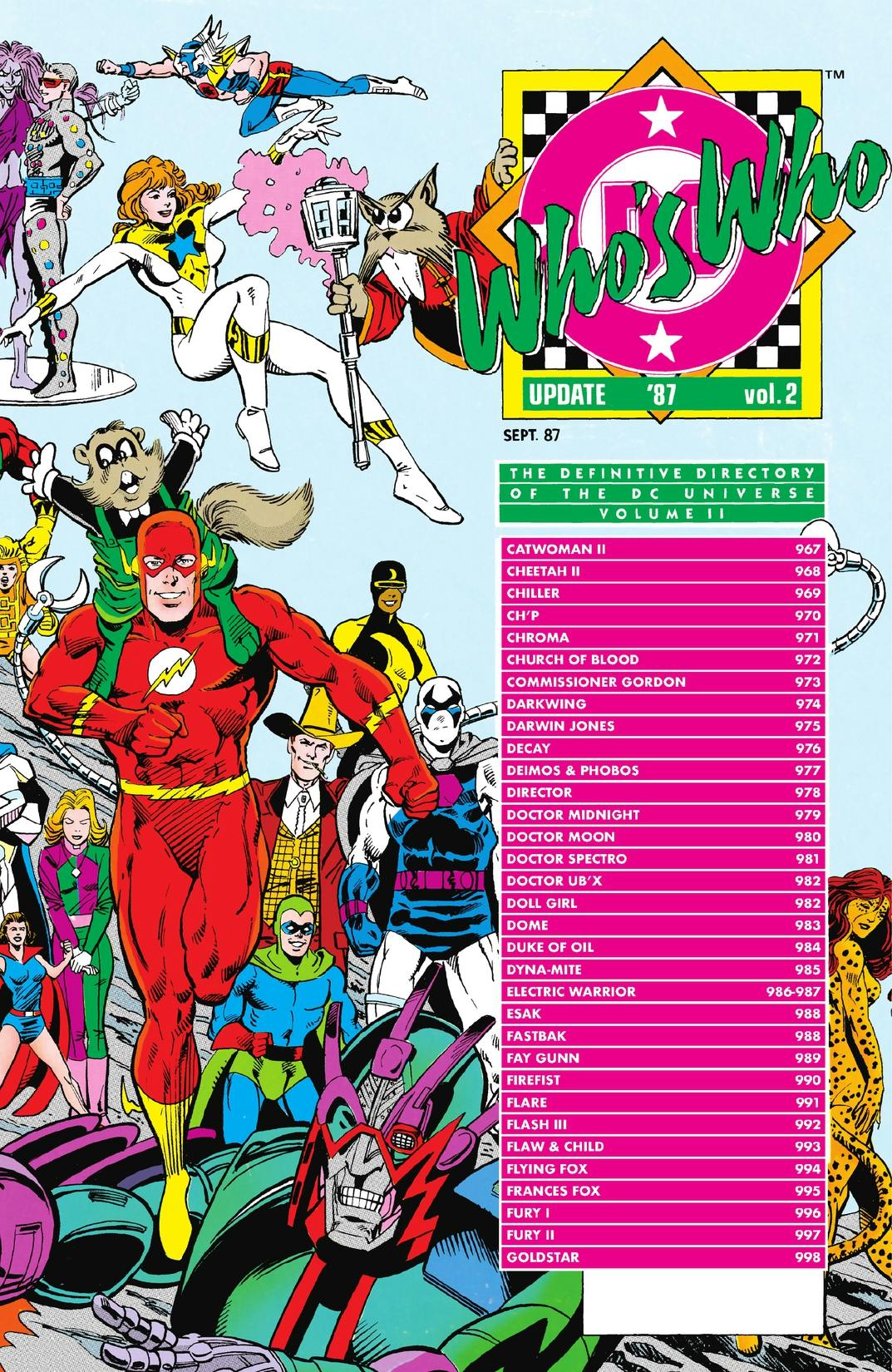 Who's Who Update 1987 #2 preview images