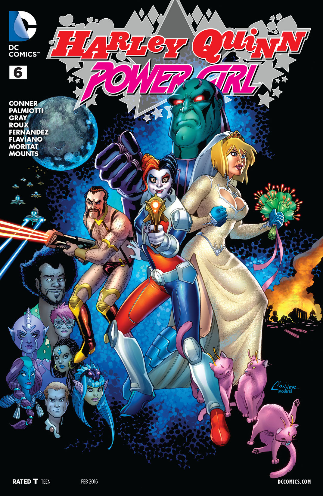 Harley Quinn and Power Girl #6 preview images