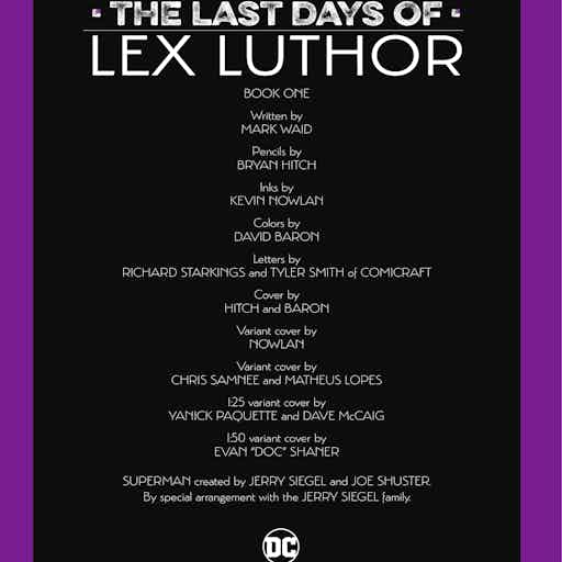 Superman: The Last Days of Lex Luthor series preview1
