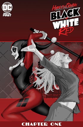 Harley Quinn Black + White + Red #1
