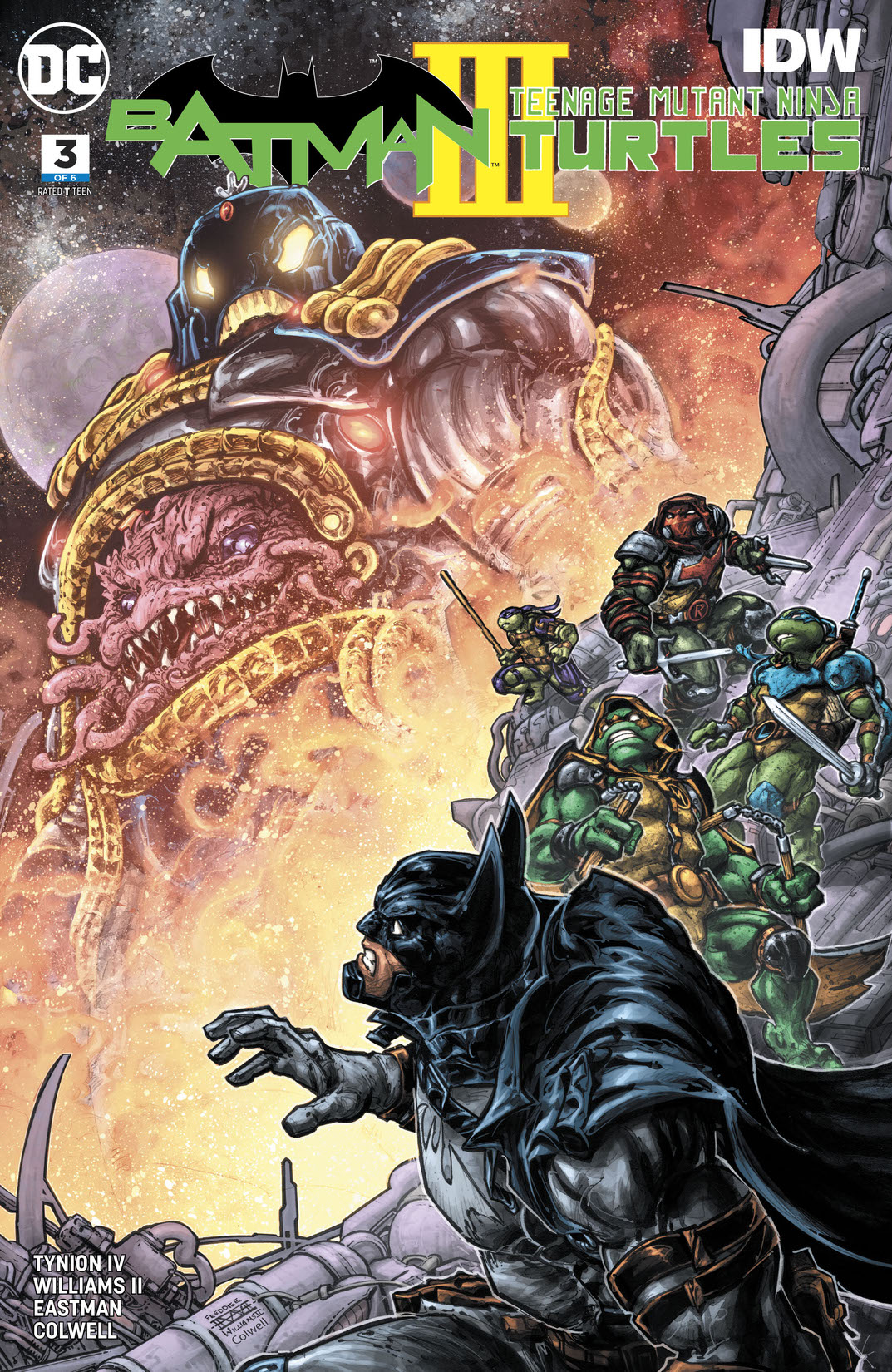 Batman/Teenage Mutant Ninja Turtles III #3 preview images