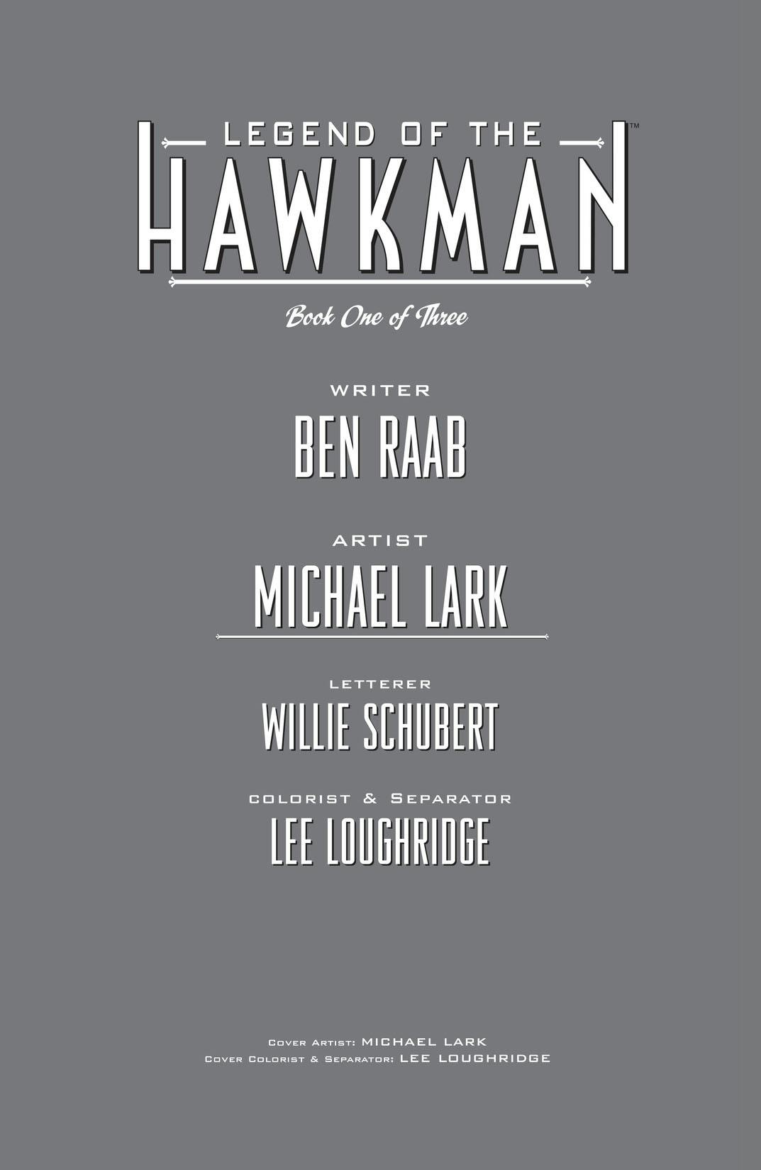 Legend of Hawkman series preview1