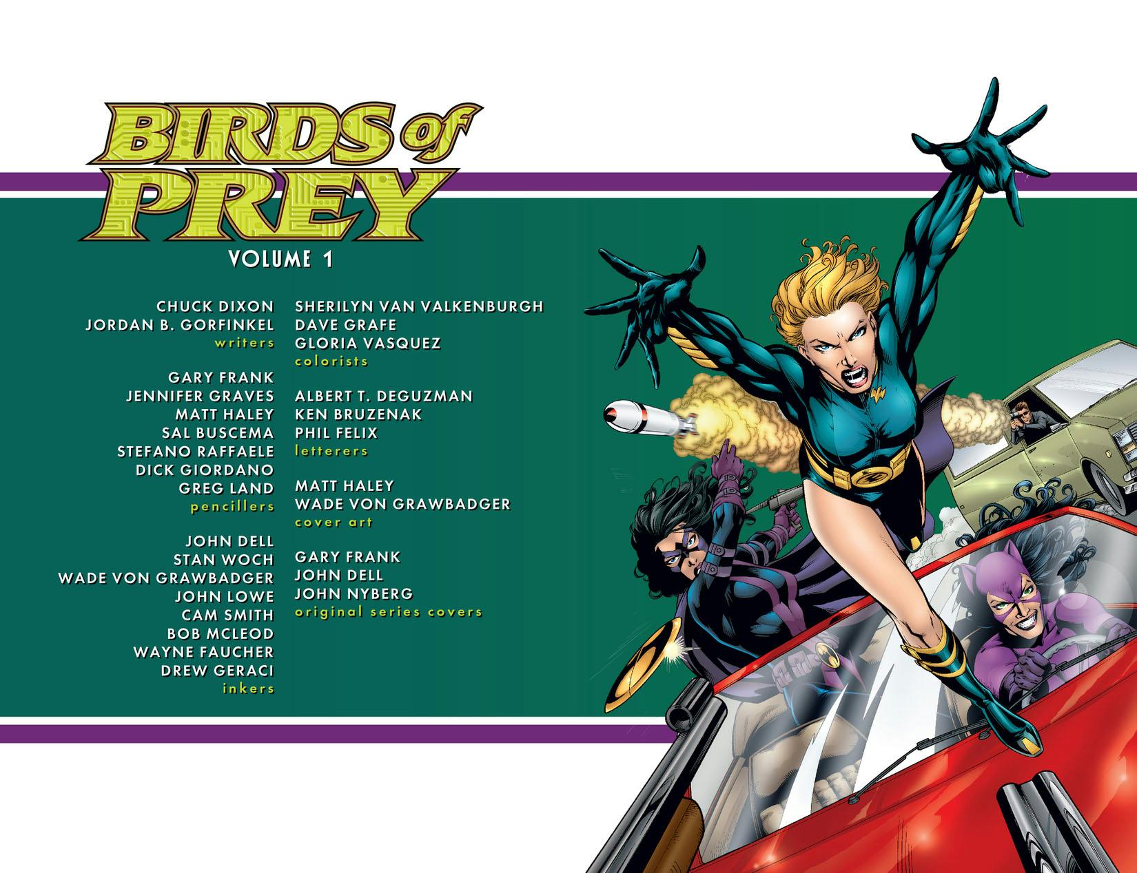 Birds of Prey (Chuck Dixon era) 1–3 Birds of Prey | Chuck Dixon, Gary Frank | First Edition