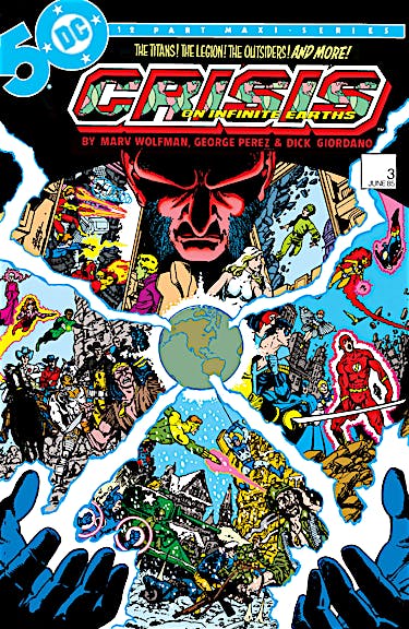 Crisis on Infinite Earths #3 preview images