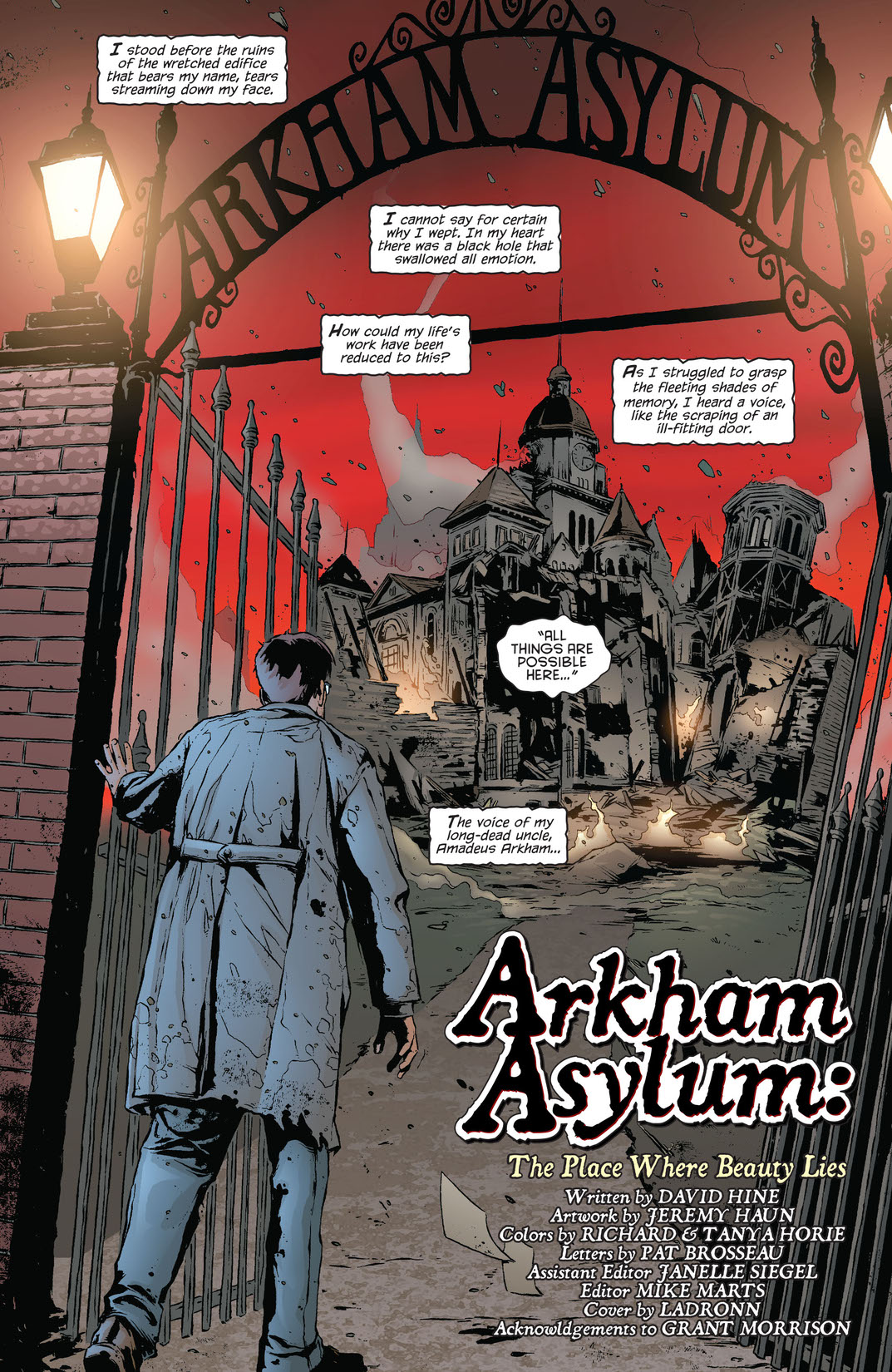Read Batman Battle For The Cowl Arkham Asylum 2009 1 - 