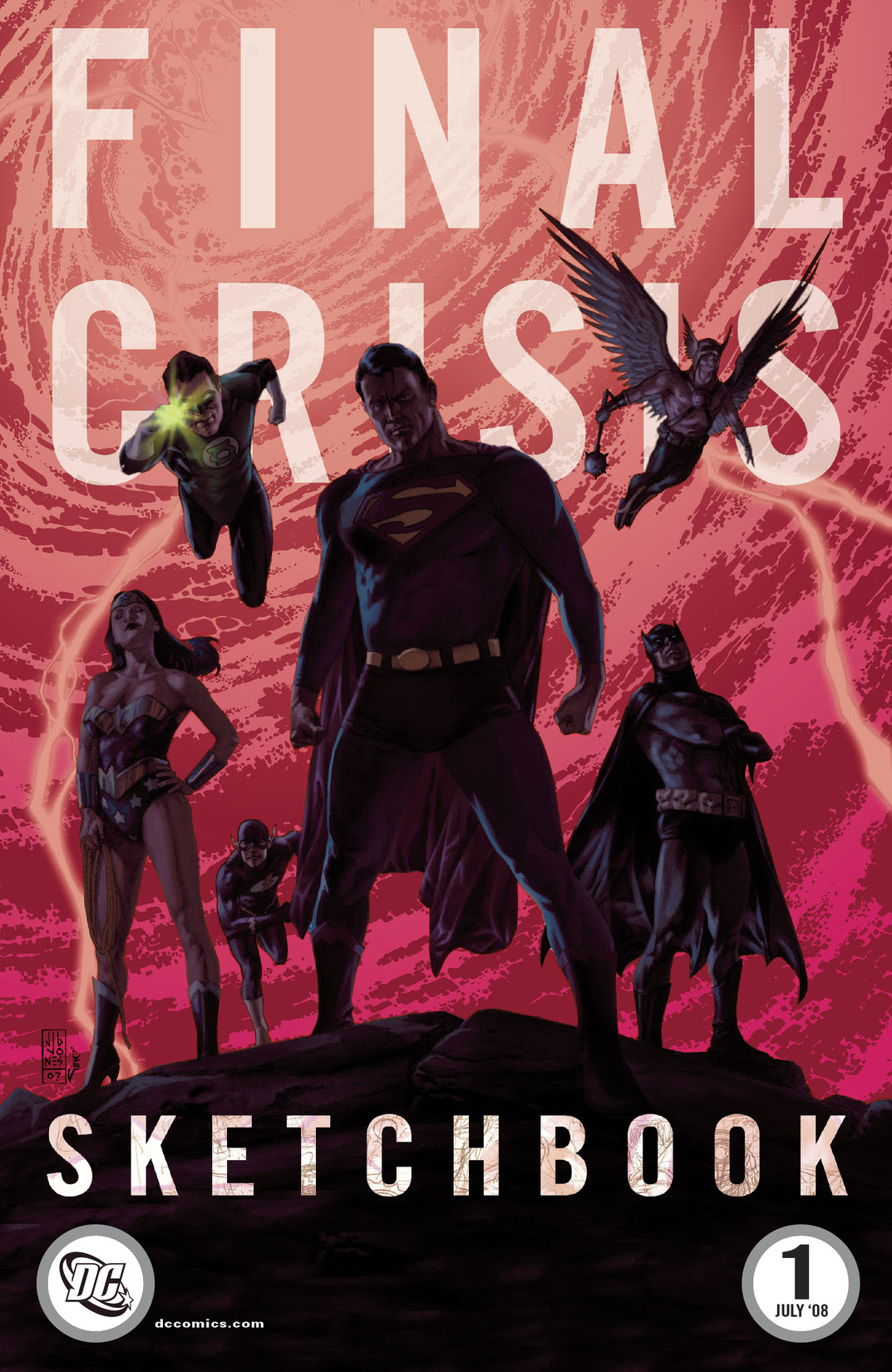 Final Crisis Sketchbook #1 preview images