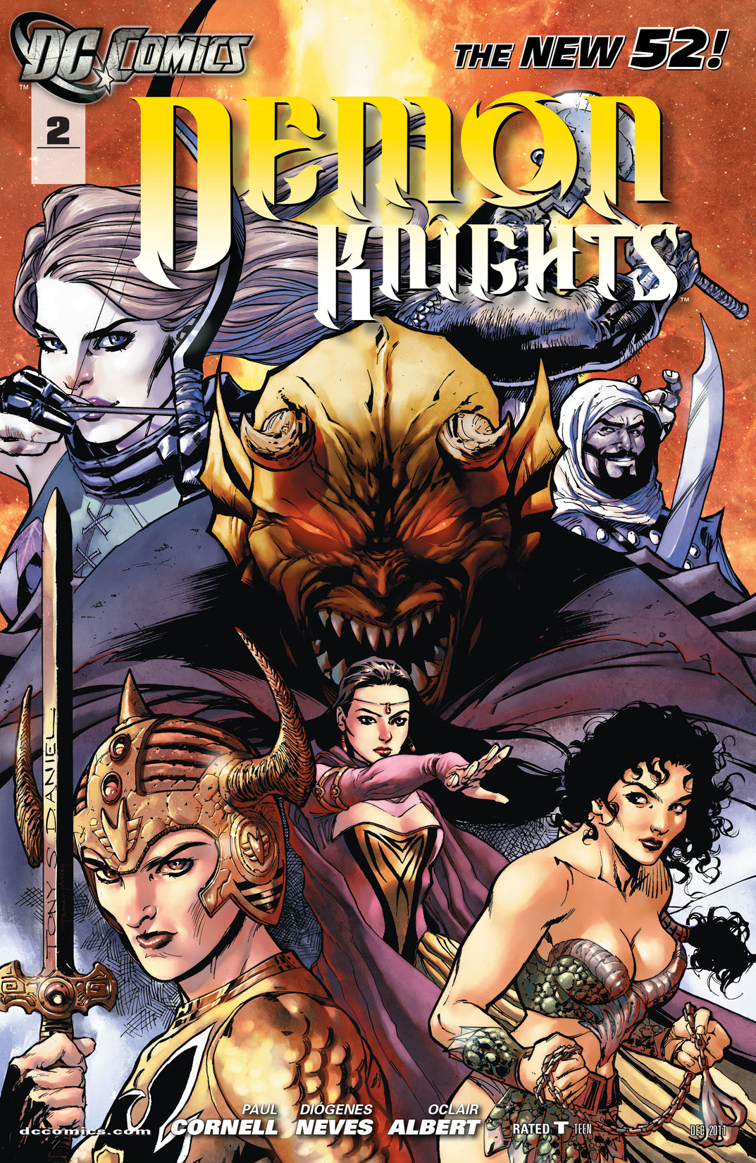 Demon Knights #2 preview images