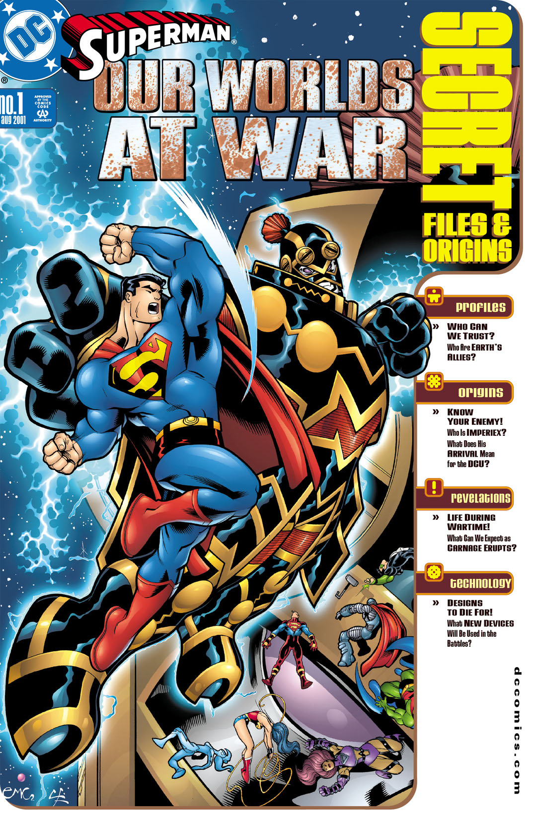 Superman: Our Worlds at War Secret Files #1 preview images
