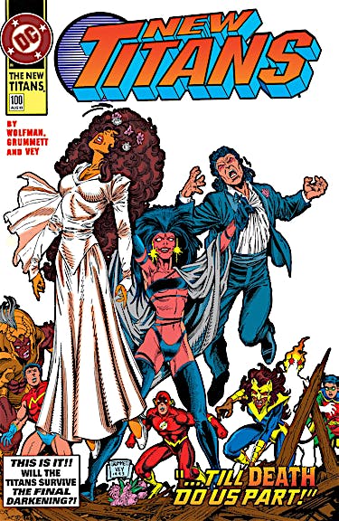 The New Titans #100 preview images