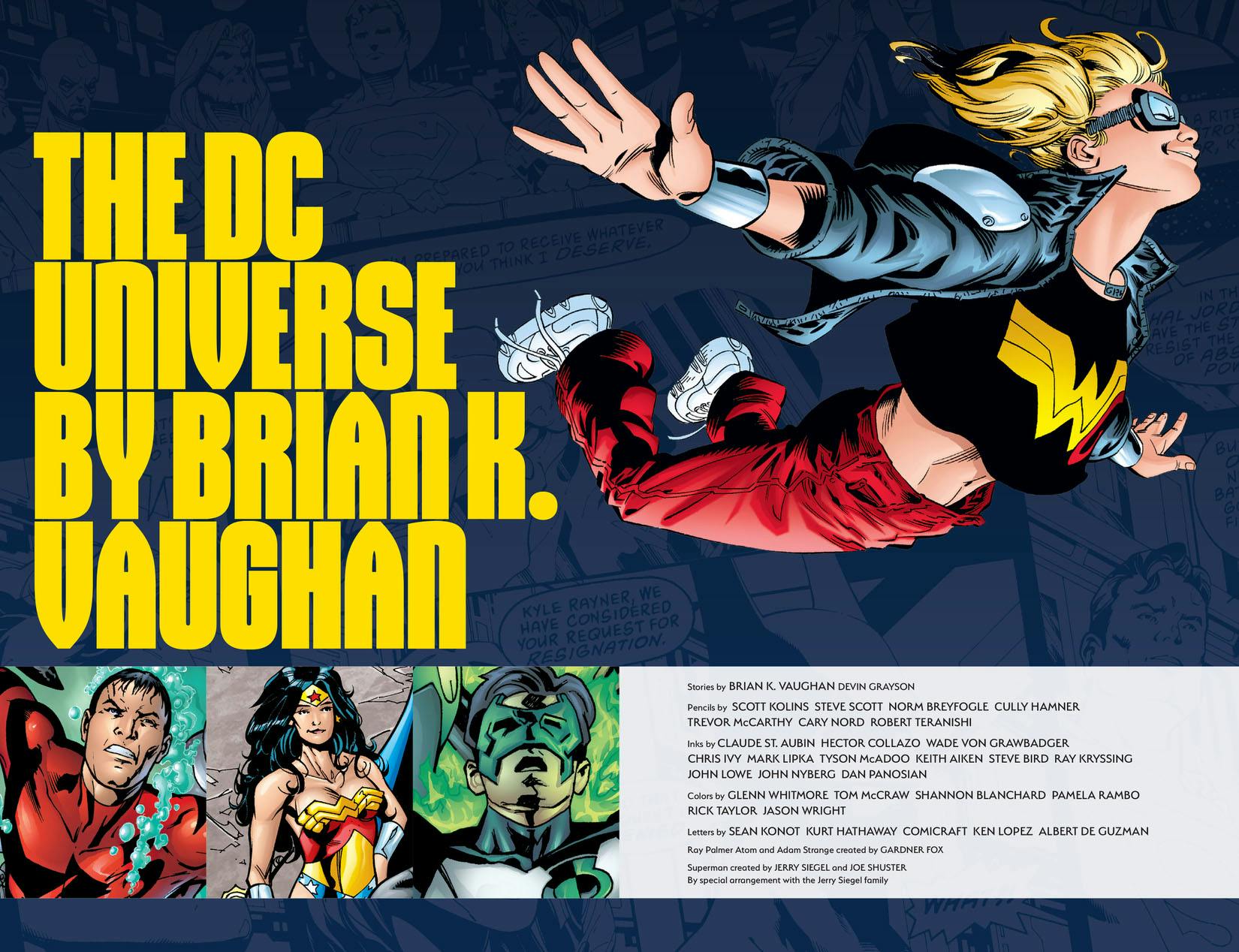 The DC Universe by Brian K. Vaughan series preview2