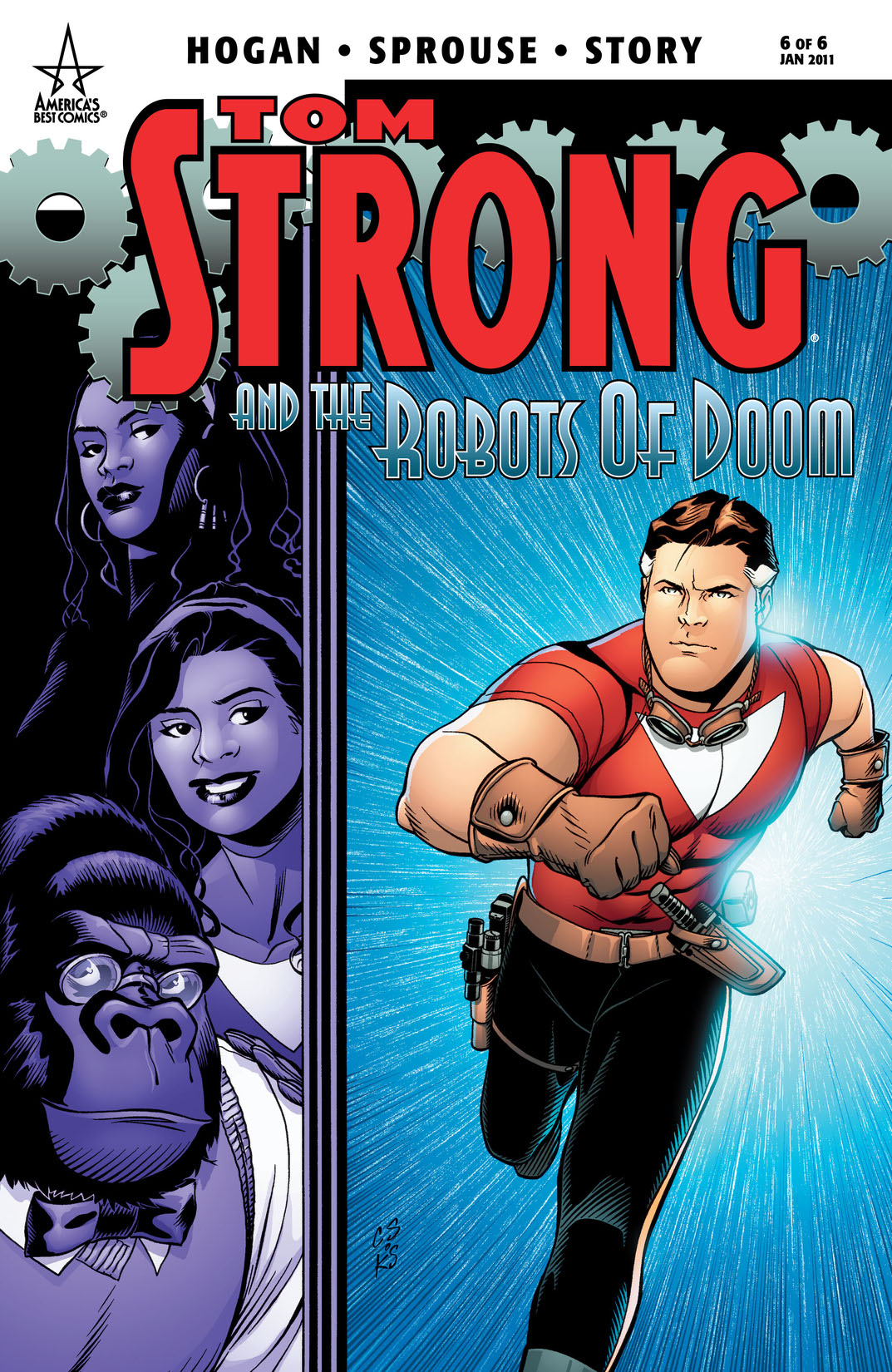 Tom Strong and the Robots of Doom! #6 preview images