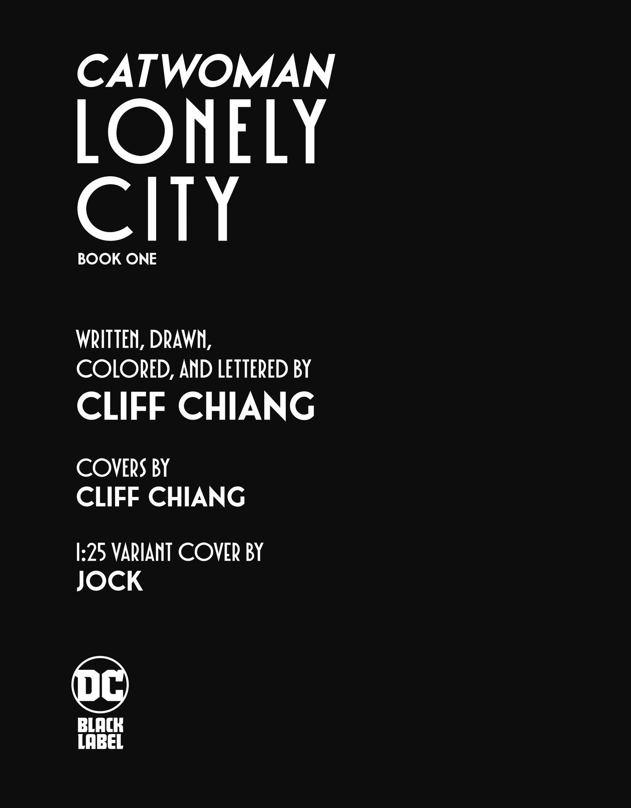 Catwoman: Lonely City series preview1