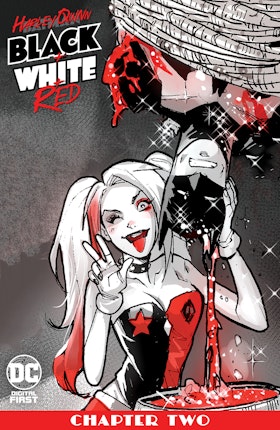 Harley Quinn Black + White + Red #2