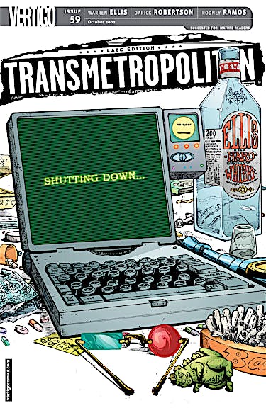Transmetropolitan #59 preview images