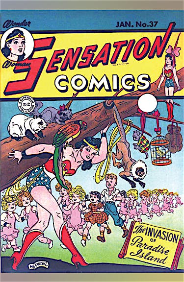 Sensation Comics #37 preview images