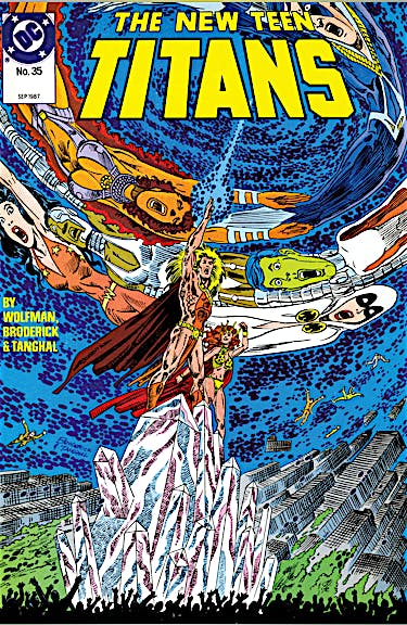 The New Teen Titans #35 preview images