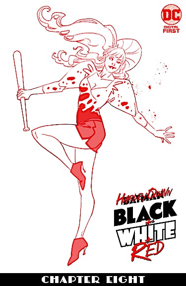 Harley Quinn Black + White + Red #8 preview images
