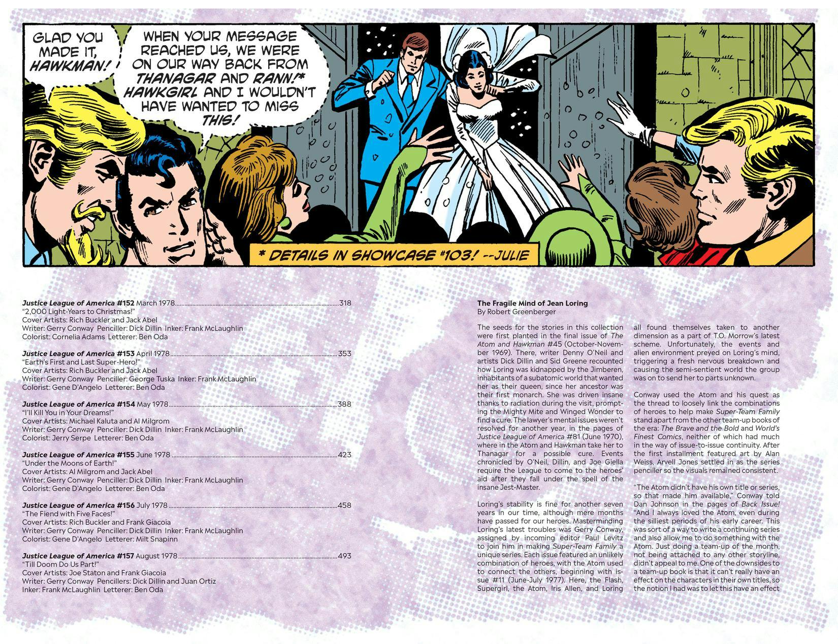 Justice League of America The Wedding of the Atom and Jean Loring