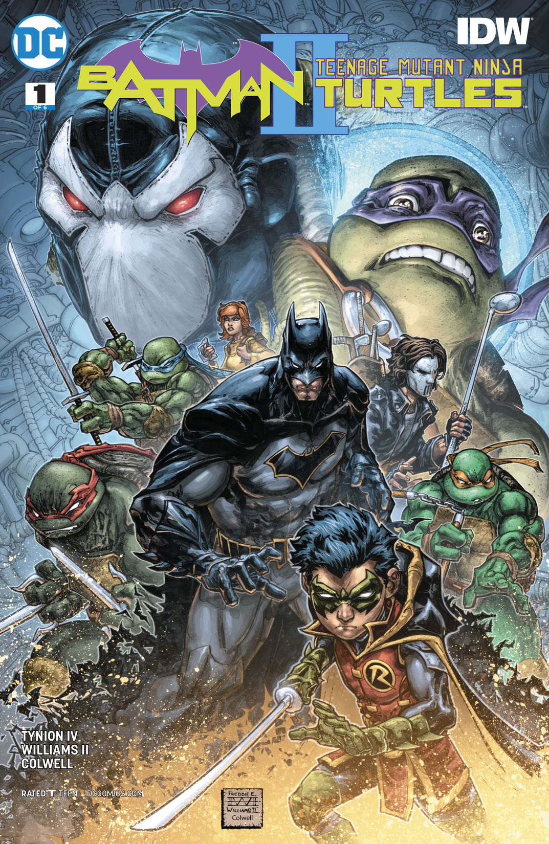 Batman/Teenage Mutant Ninja Turtles II #1 preview images